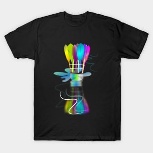 Badminton sport art T-Shirt